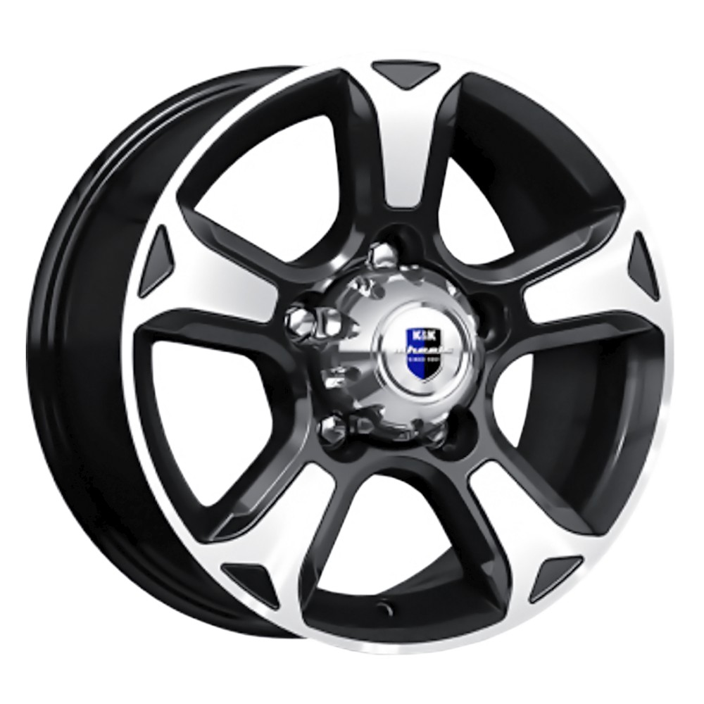 Диск литой 7,0*16 5*139,7 ET35 108,5 КИК Атлант (КС757) алмаз черный